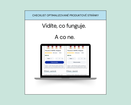 Checklist optimalizované produktové stránky