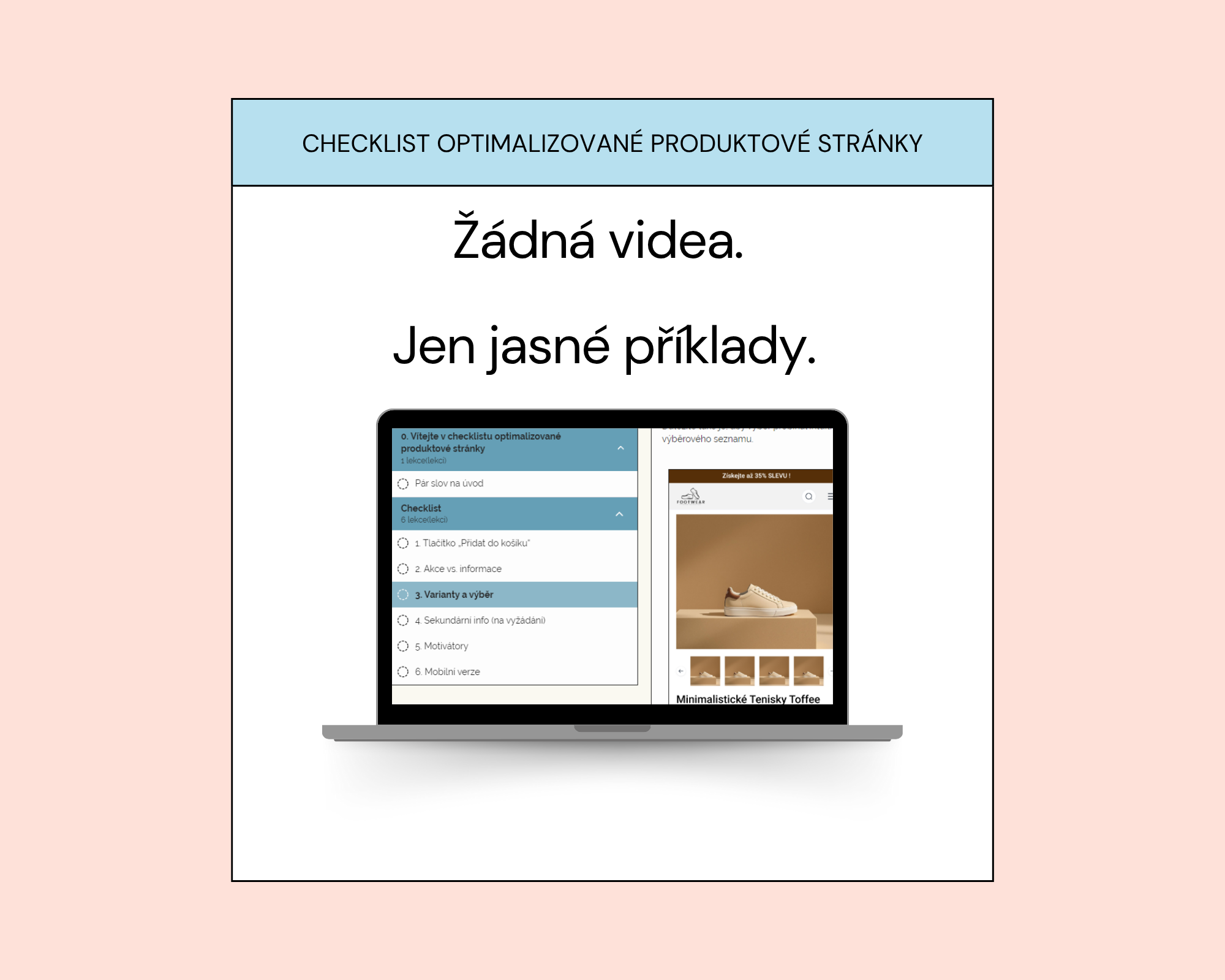 Checklist optimalizované produktové stránky