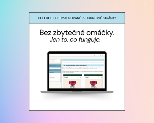 Checklist optimalizované produktové stránky